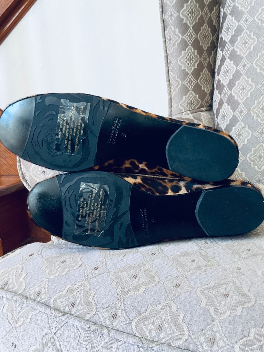 Taryn Rose Collection Leopard Calf Hair Loafers - Size 9 NEW - Picture 6 of 8